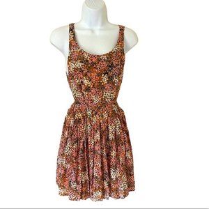 SomeDays Lovin Floral Tie Back Mini Dress XS